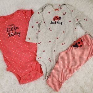 Carter's 3 piece Lady Bug Set